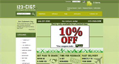 Desktop Screenshot of 123-cigs.com